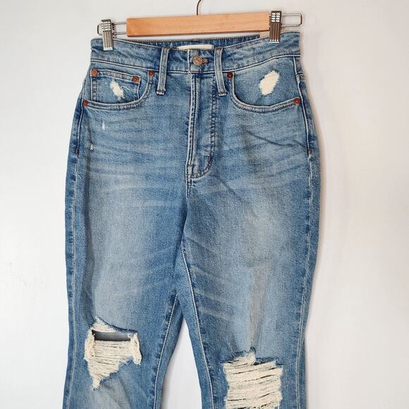 Madewell Curvy Perfect Vintage Jean Denman Wash Distressed Size 24 NWT - Picture 3 of 11